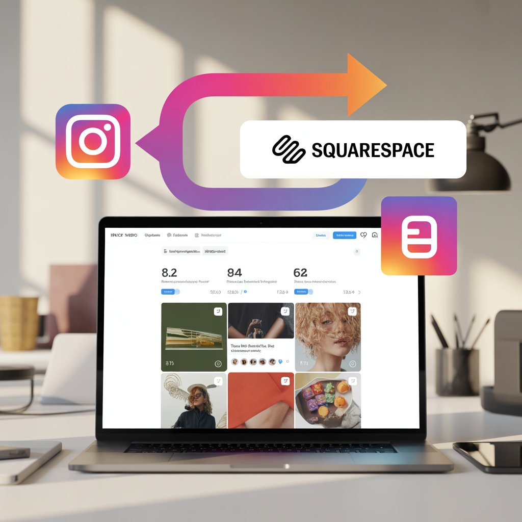 Instagram widget to Squarespace website