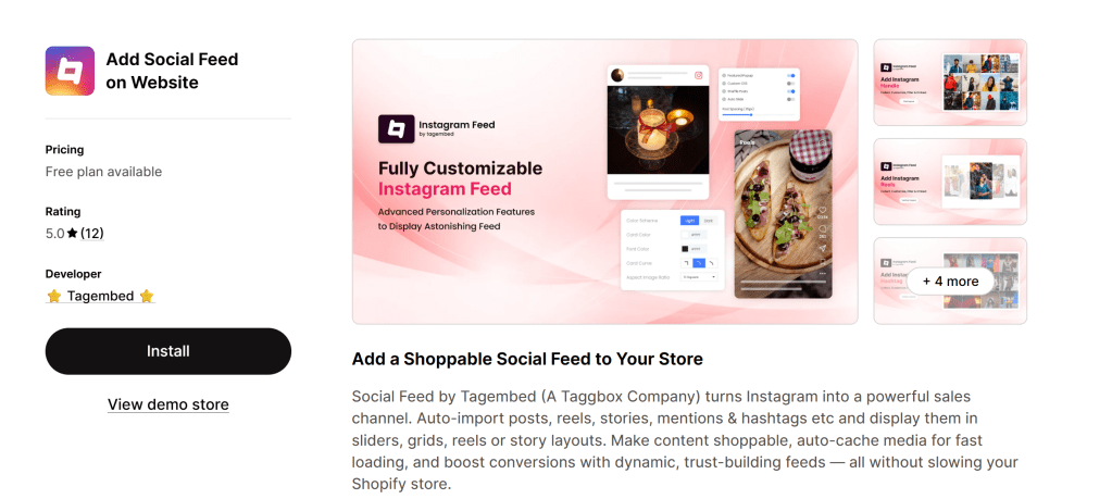 Instagram Feed Plugin