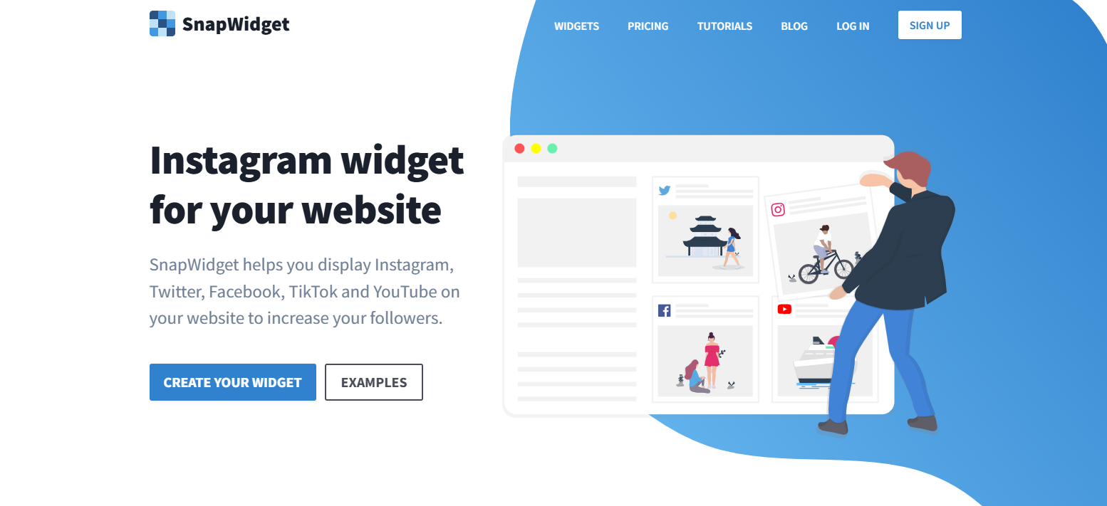 Snapwidget Instagram Widget for Weebly
