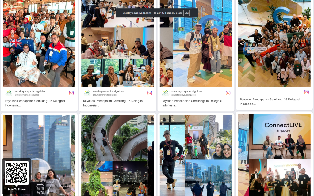 Live Social Media Wall